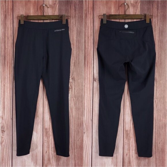 Outerknown Active OK Womens Size Small Black Vented Leggings Athleisure Athletic - Picture 1 of 13